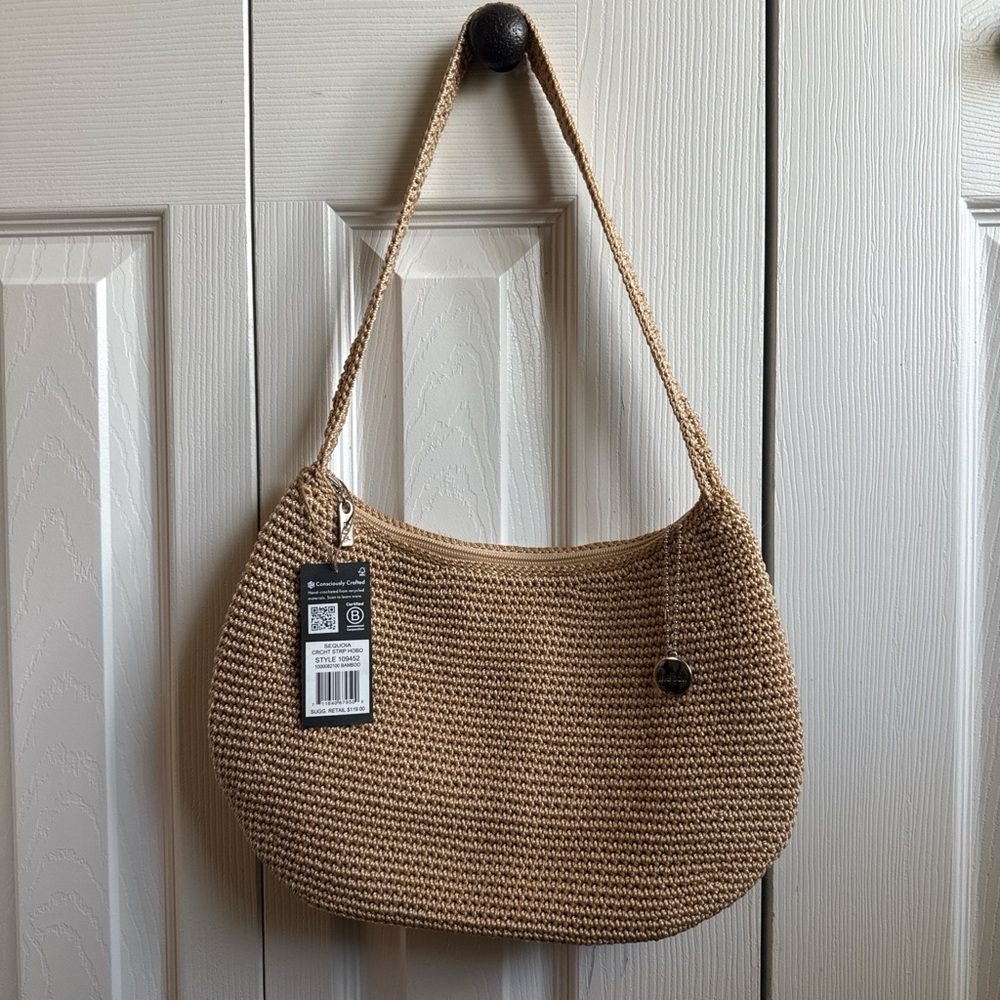 The Sak: Tan Woven Shoulder Bag